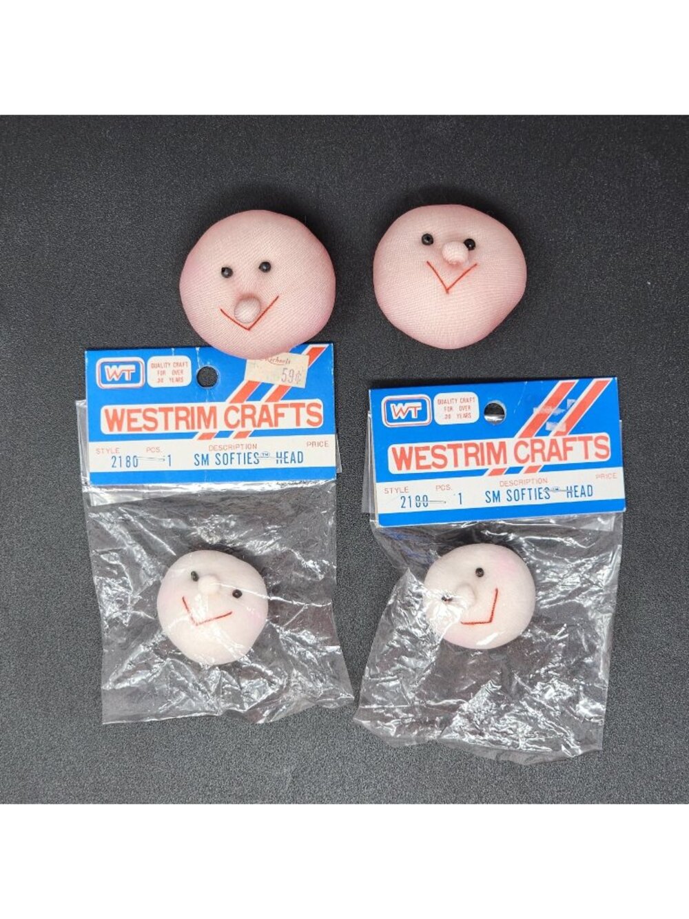 Doll Head Yarn Westrim Crafts Softies 1.25 & 2" Wide Craft Supplies
